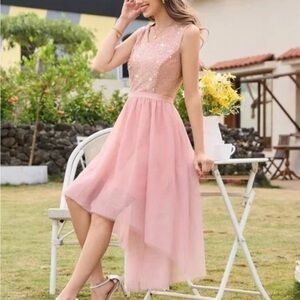 Pink Sleeveless Dress